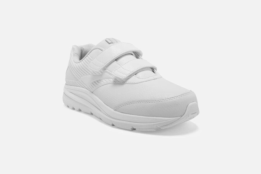 Brooks Running Shoes Womens White - Addiction Walker V-Strap 2 - 6485-OGDHV